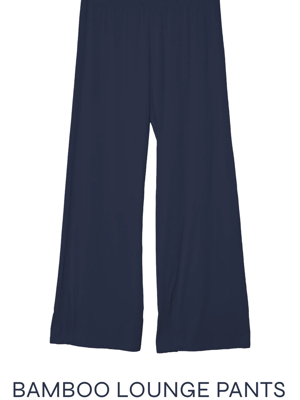 Camofleur Bamboo Lounge Pants - Navy Wide-Leg Comfort